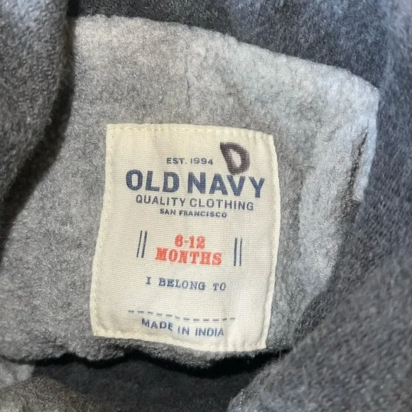🔥 5 for $30 🔥 Old Navy Infant Wool Blend Pea Coat Gray | 6-12M - Picture 3 of 3